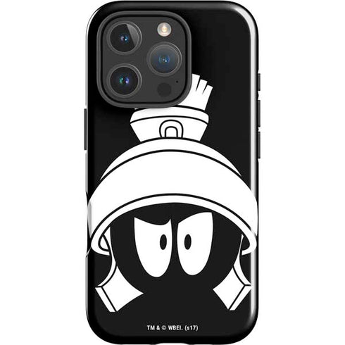 Looney Tunes Marvin the Martian Black and White iPhone 16 Pro Impact Case